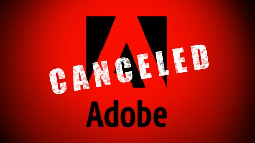 Adobe gecancelt