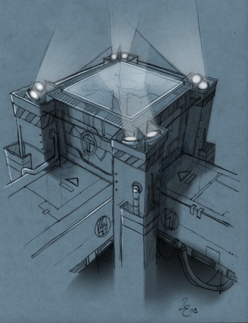 Time Travel Inc. Concept-Art building