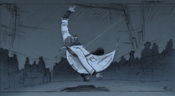 Timetravel Concept-Art der paradoxe Moment