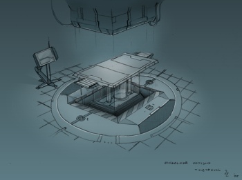 Timetravel Concept-Art OP Tisch